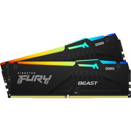Kingston FURY Beast RGB 16 GB (2 x 8GB) DDR5-5200 CL40 Memory